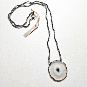 Chan Luu Solar Quartz Long Pendant Necklace NWT!